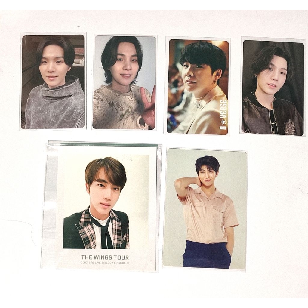 Ready PC RARE PHOTOCARD OFFICIAL BTS BANGTAN OT7 SUGA AGUST D NAMJOON SEOKJIN WINGS, BVERSE, TMA 202