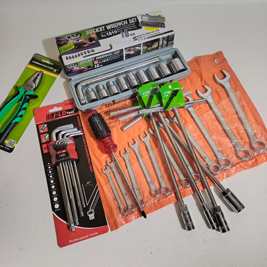 TERMURAH Paket Kunci Bengkel Lengkap Full Set / Kunci Paketan Bengkel Motor / Alat Perkakas Tangan /