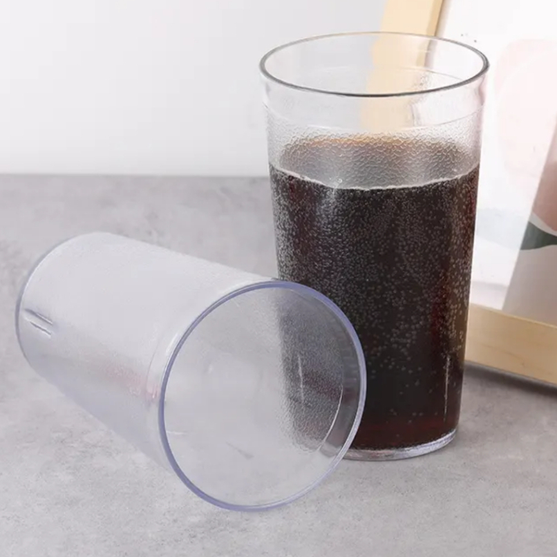 PROMO HARGA GROSIR 1 LUSIN GELAS MINUM PLASTIK TRANSPARAN TAHAN PANAS DAN TAHAN BANTING