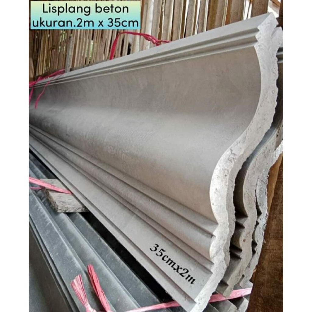 lispalng beton ornamen rumah klasik modern hiasan dinding dekorasi rumah