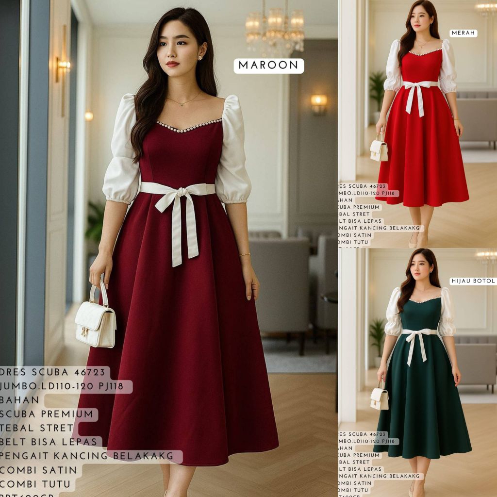 Dress 46723 Jumbo Dress Scuba Premium - FZB