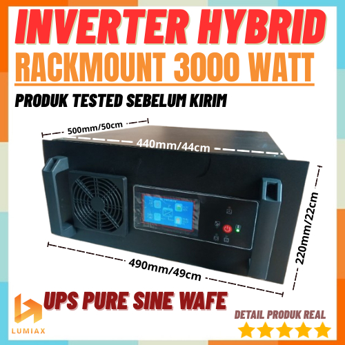 Inverter 3000W 48V Rack mount Offgrid 3Kw Metode Low Frequency Inverter UPS Rack Mount 3000W LCD Lay
