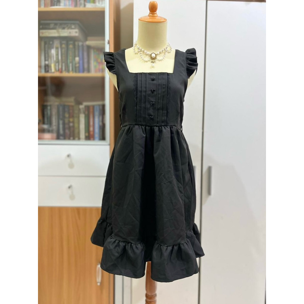 Deary JSK Dress Black Kawaii Ryousangata