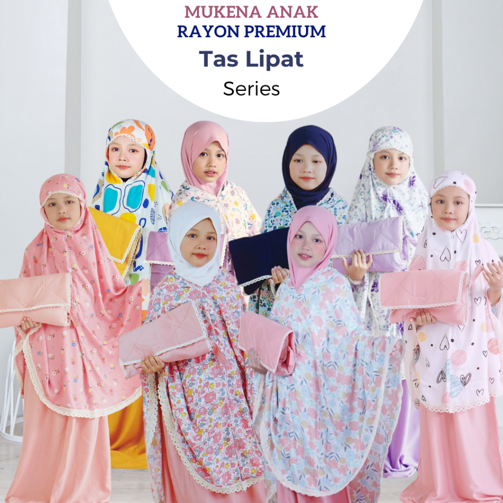Mukena Anak Rayon Renda Motif