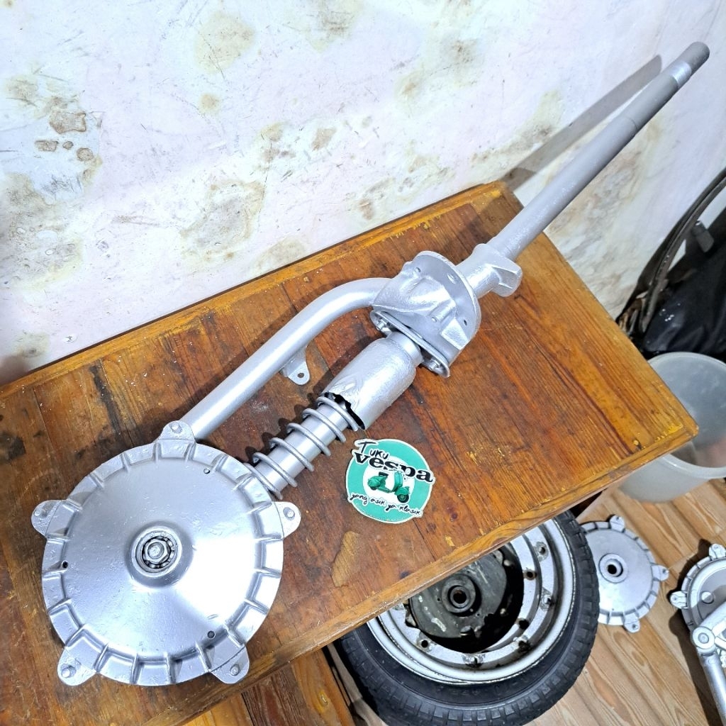 tiang batang fork porek vespa PX ps as kecil original