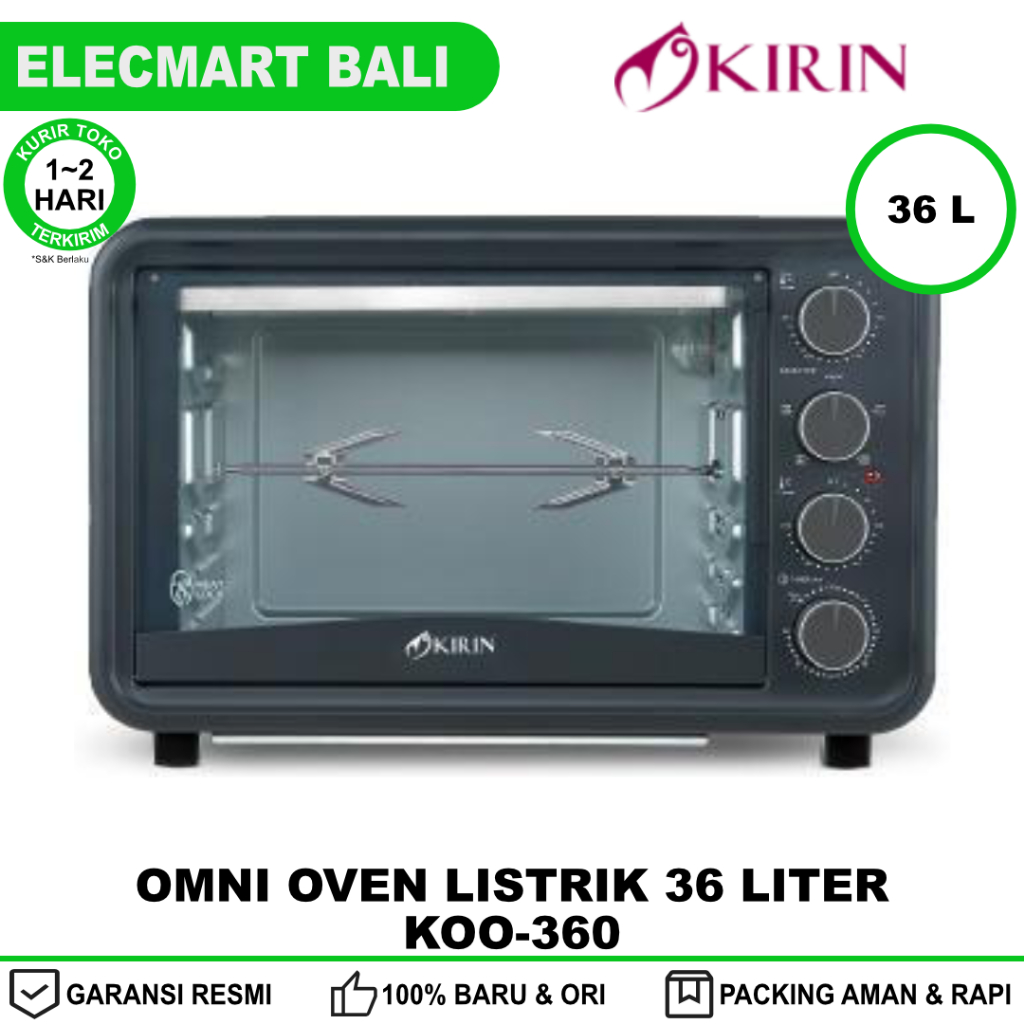 Omni Oven Kirin 36 Liter KOO-360 - Oven Listrik Rottisserie