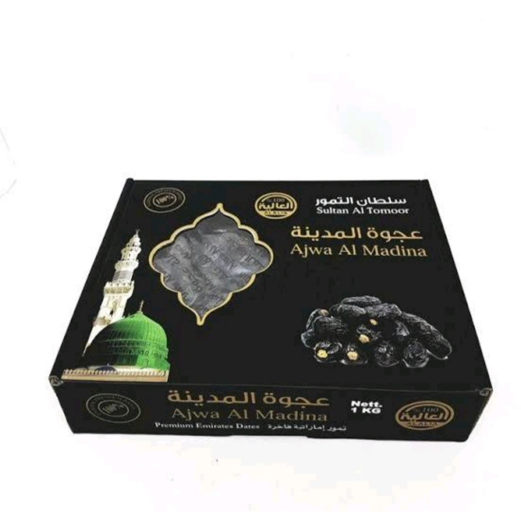 kurma ajwa 1kg premium grade A1/kurma ajwa al-Madinah/kurma ajwa 1kg murah/kurma ajwa kemasan 1 kg