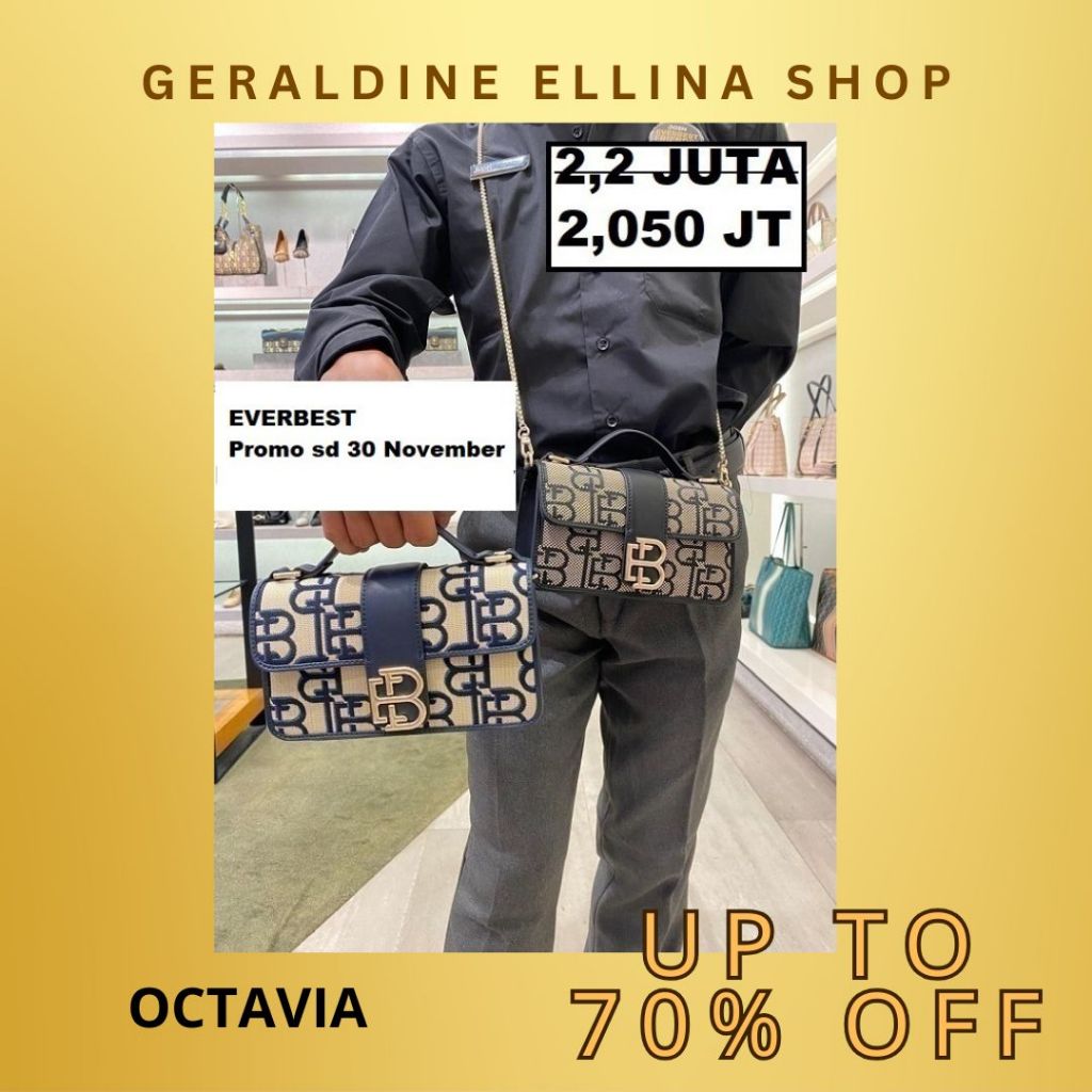 Tas wanita Everbest sale satchel bag original 100% seri OCTAVIA