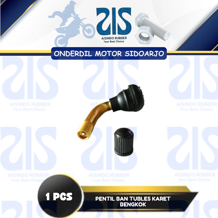 Pentil Ban Tubeless Tubles Karet Bengkok PVR70 Motor Vespa Scoopy Beat Matic