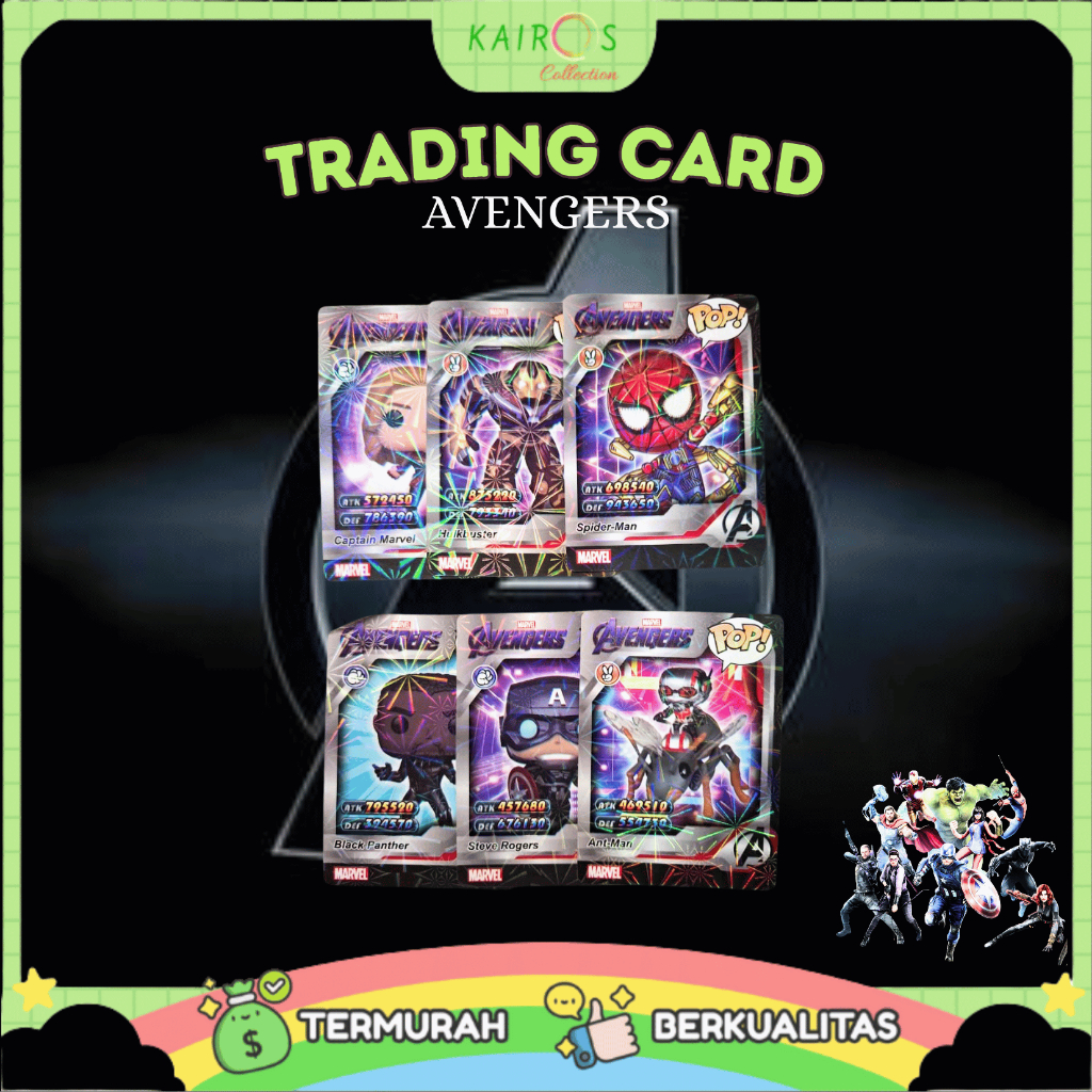 Trading Card Game - Kartu Mainan Trading Avengers