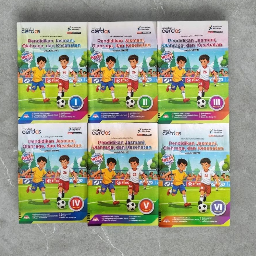 LKS CERDAS PJOK KELAS 1-6 SD~TERBARU EDISI DEEP LEARNING~ SEMESTER 2