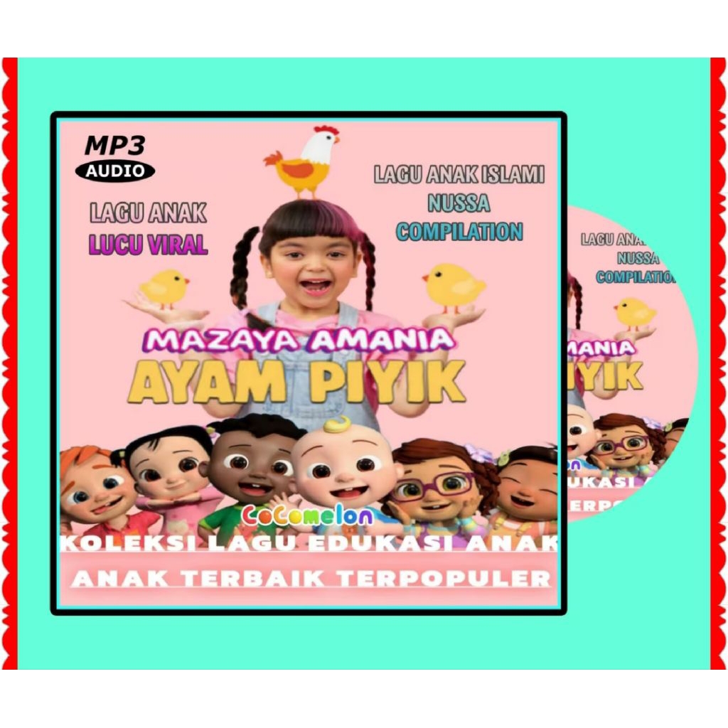 KASET CD MP3 CAMPURAN LAGU ANAK ISLAMI-KASET CD MP3 LAGU ANAK ANAK-LAGU ANAK KECIL-LAGU ANAK ANAK IN