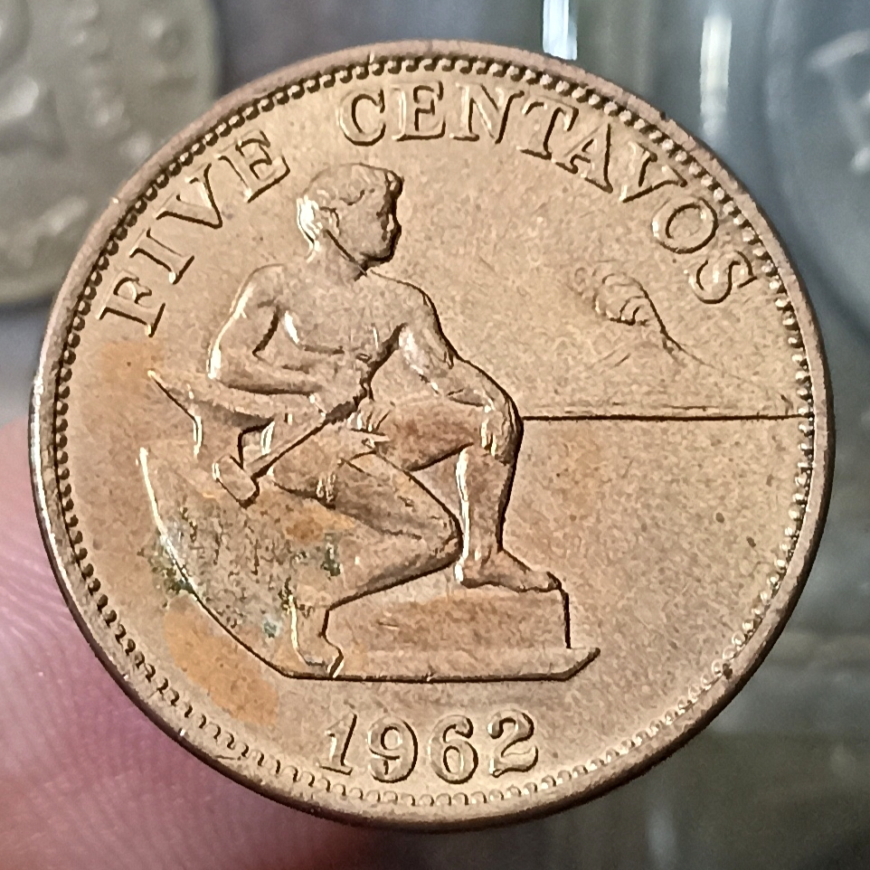 Koin Kuno Pilipinas / Philipina 5 Centavos Tahun 1962