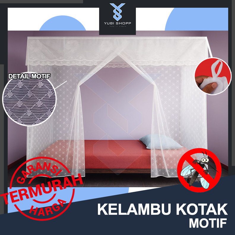 KELAMBU TIDUR KOTAK DEWASA, KELAMBU PERSEGI MEWAH, KELAMBU ANTI NYAMUK, KELAMBU TALI, KELAMBU TIDUR,