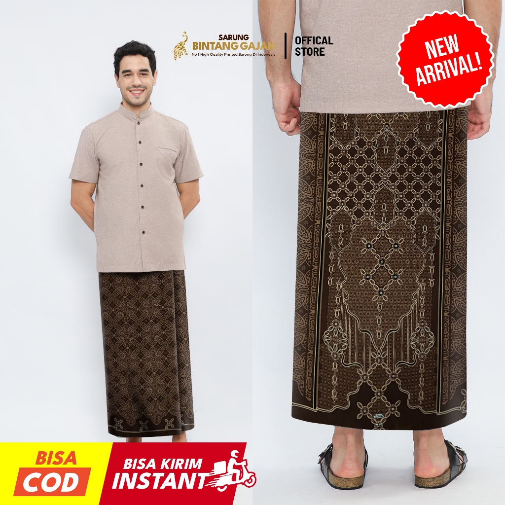 Sarung Bintang Gajah Onta Legenda XS 8261 NURAGA Motif Ornamen Klasik Modern