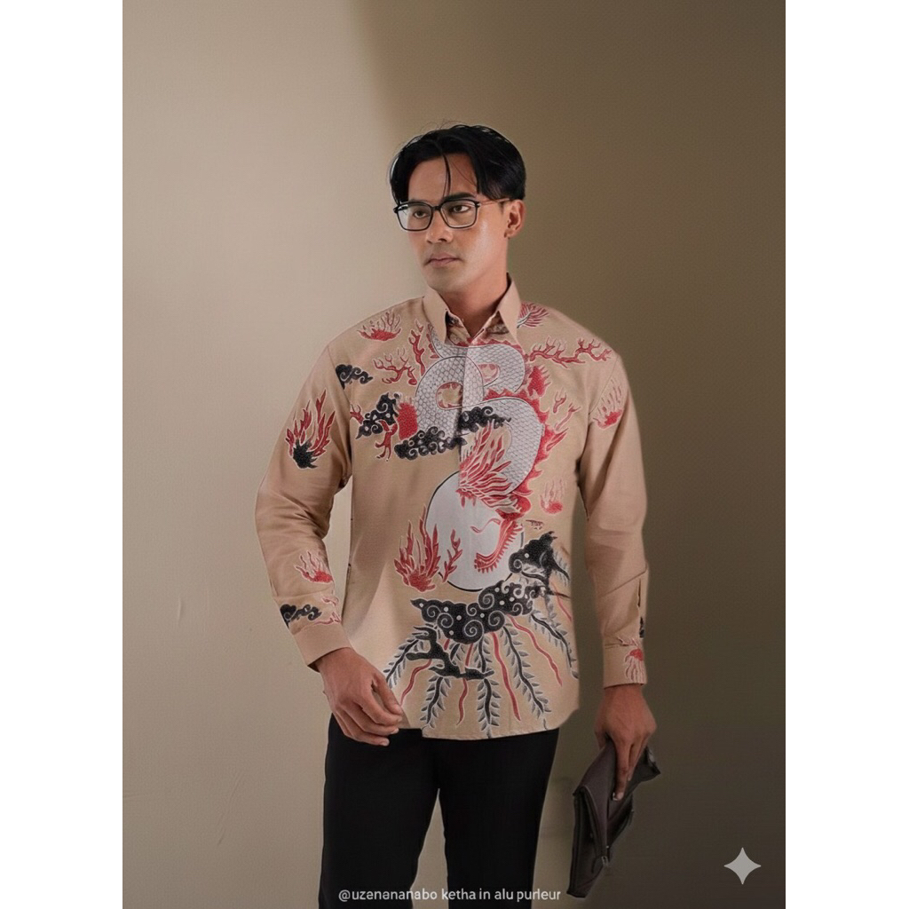Kemeja Batik | Motif Bulan Naga | Slimfit