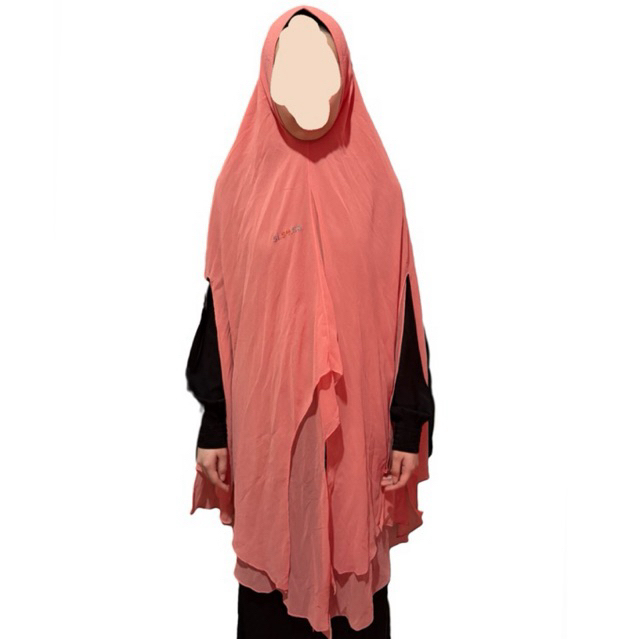 [PRELOVED] Si.Se.Sa Khimar syari pink polos