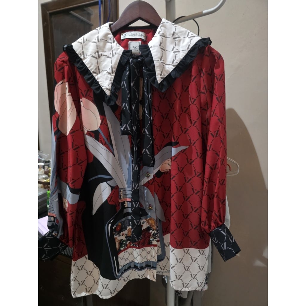 PRELOVED VZ VIVI ZUBEDI X SARAH SOFYAN RARE ITEM ELYSIUM TOP RED