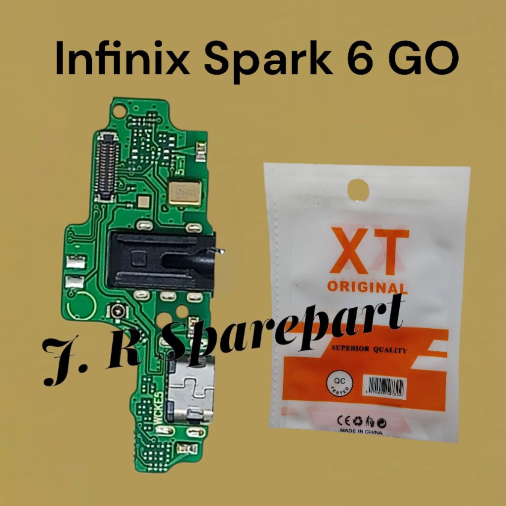 Papan Konektor Cas Infinix Spark 6 Go Flexibel Case MIC IC Spark 6 GO HF