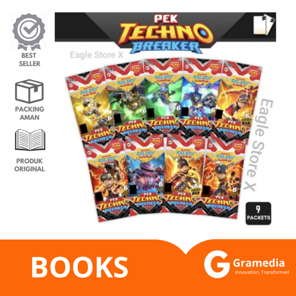 Gramedia Lampung - Boboiboy Galaxy Card Pek Techno Breaker Monsta Galaxy Card Boboiboy Gentar Card