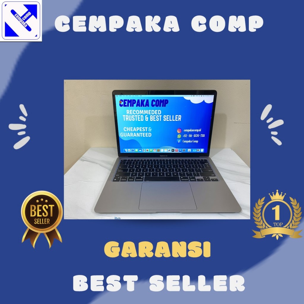 MacBook Air Retina 13 2020 M1 16GB SSD 512GB Garansi
