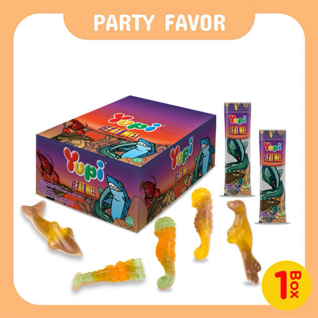 YUPI ISI 12 PCS/BOX TEMA BINATANG/HEWAN JUST FOR FUN, BEAT ME, AQUARIUM
