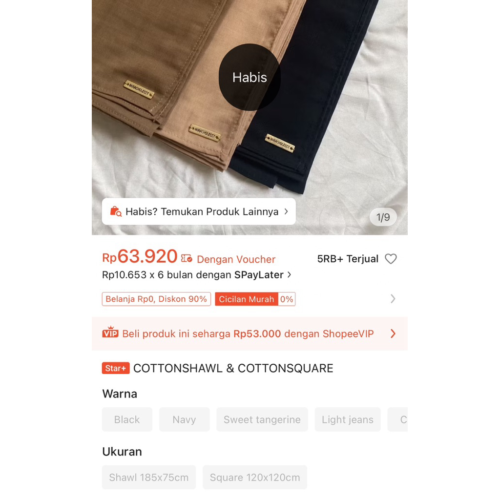 MIRACHOLECCT - Cotton Shawl (pashmina)