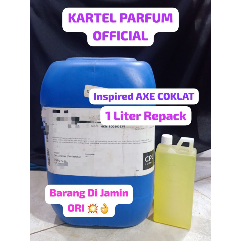 BIBIT PARFUM ORI | AXE COKLAT | 1 Liter Repack | CPL