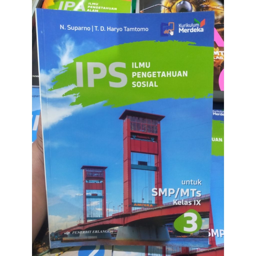 Buku Pelajaran SMP : IPS Kelas 9 SMP/MTs Kurikulum Merdeka Penerbit Erlangga