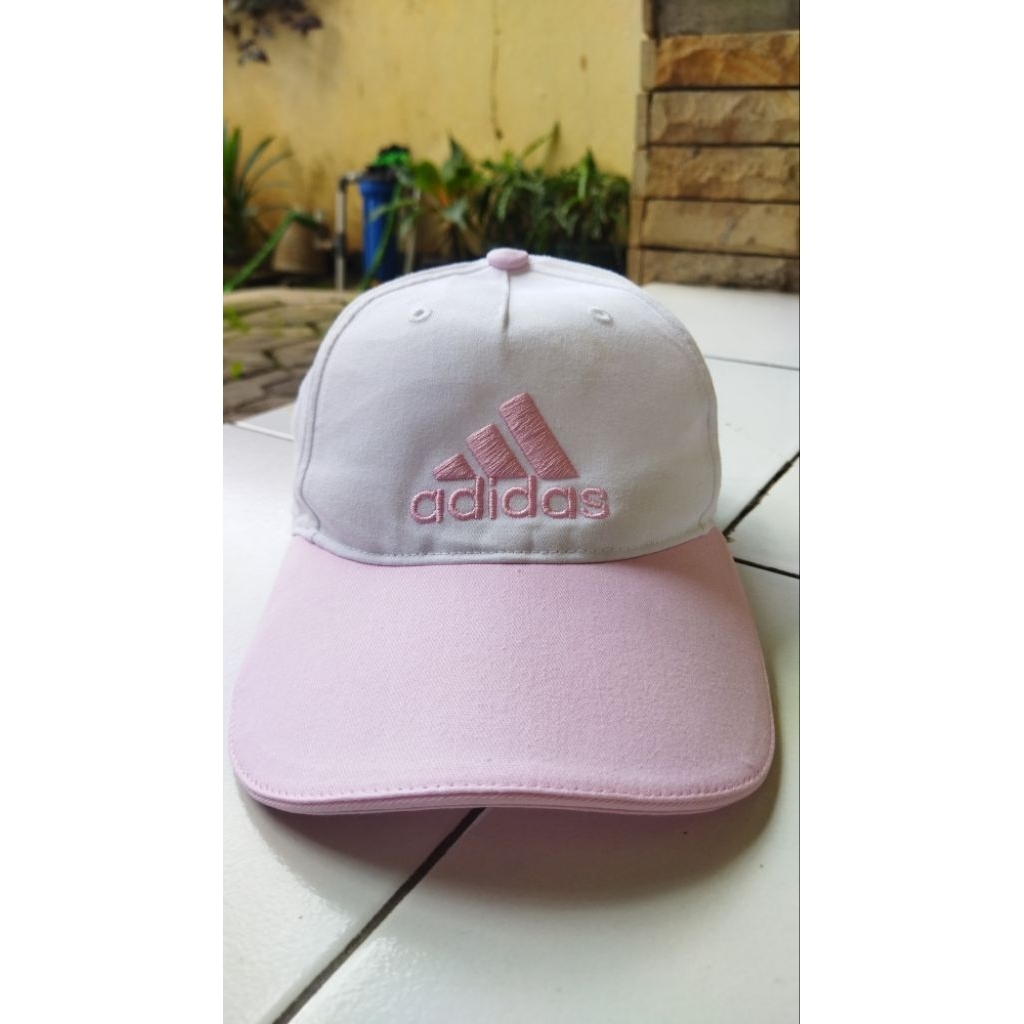 Topi adidas original remaja pink