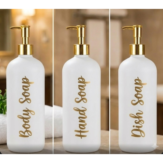 Botol Sabun Pump Estetik 500ml - Dispenser Body Soap Refill  - Dispenser Hand Soap Refill - Dispense