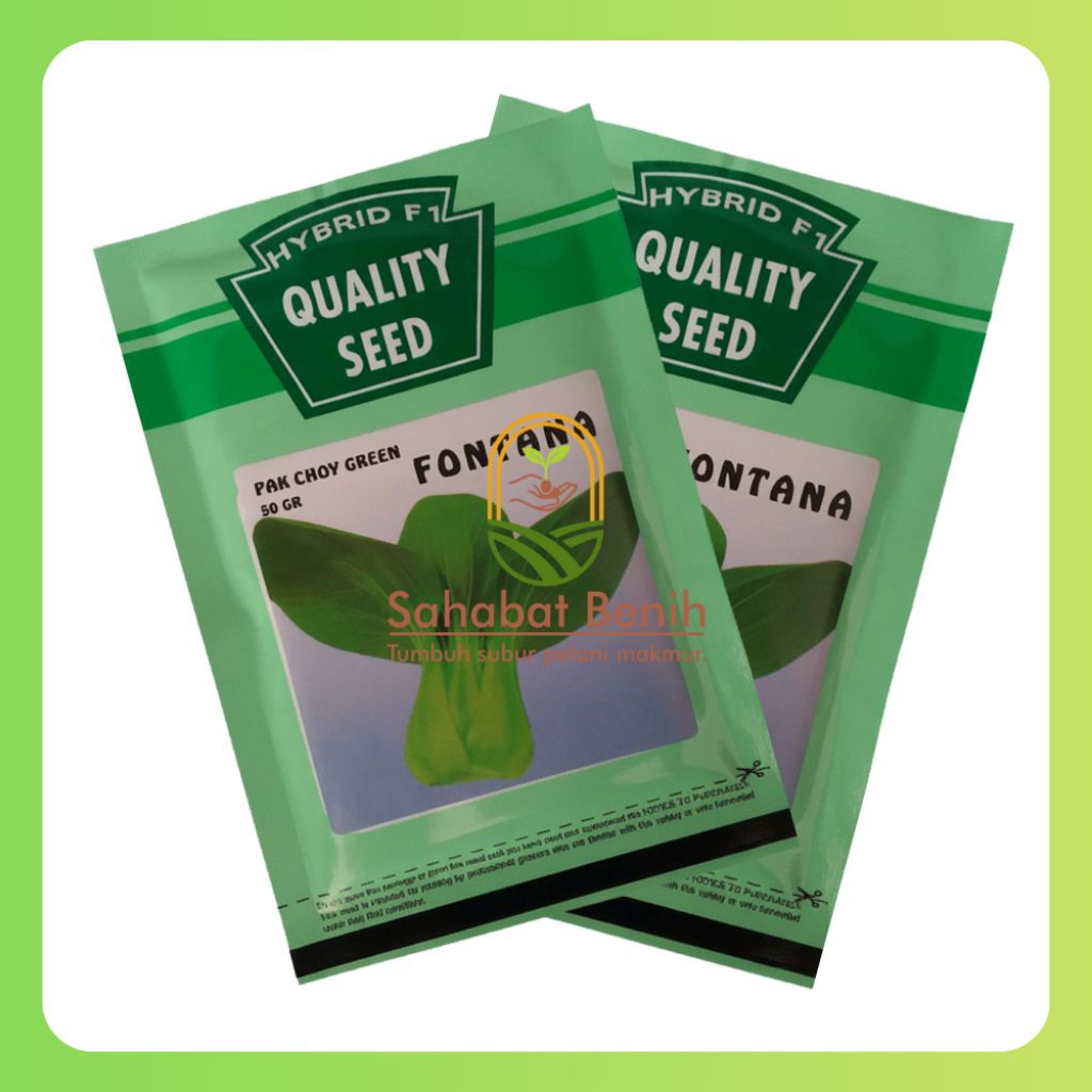 Benih Sawi Daging Pakcoy Fontana Quality Seed 20ml Cepat Tumbuh