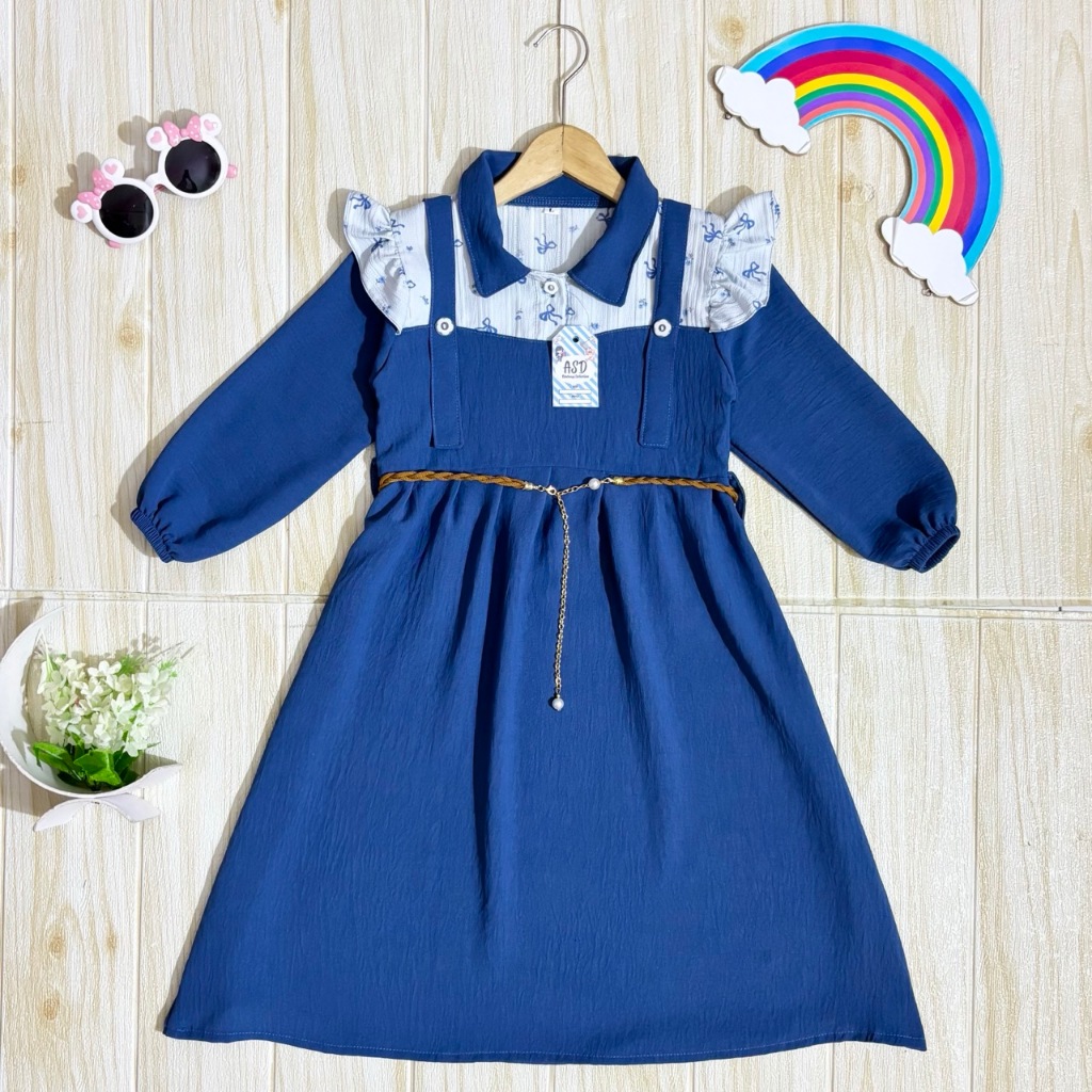 Gamis Anak Perempuan Umur 3-14 Terbaru 2026 Pakaian Muslim 5 6 Tahun Kids Cewek Dress Muslimah 2-3Th