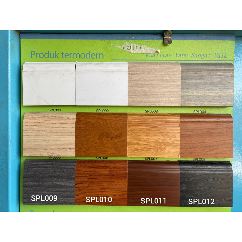 (HARGA PER BATANG) PLINT LANTAI PVC/ PLINT /LIST PLINT FIOORING PVC/LIST PLANK PVC/Skirting Lantai F