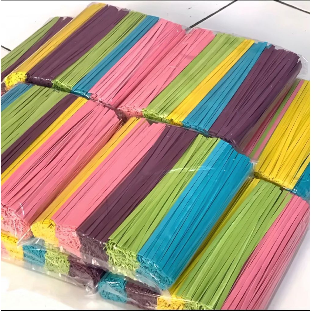 Mie Gepeng Rainbow 1kg Cemilan Manis Renyah