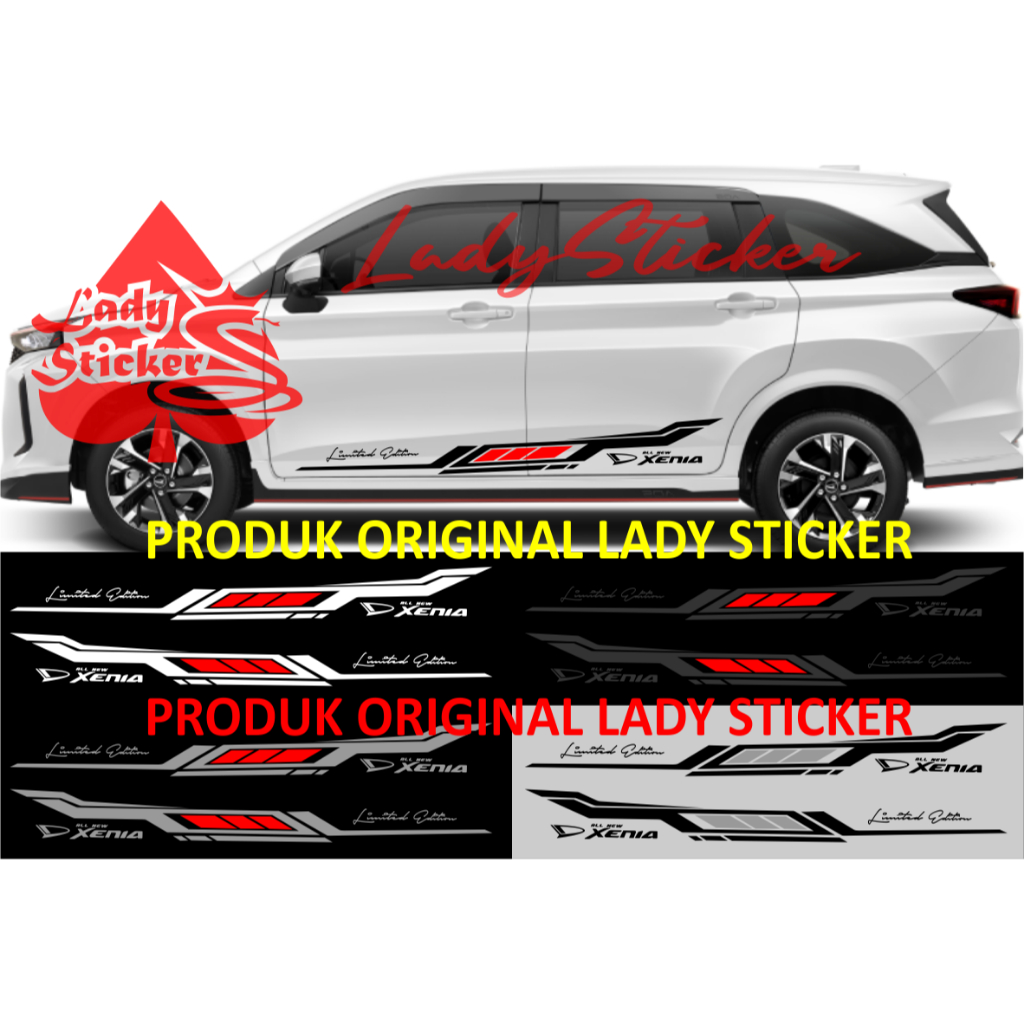 Cutting sticker mobil all new xenia sticker stiker mobil daihatsu all new xenia