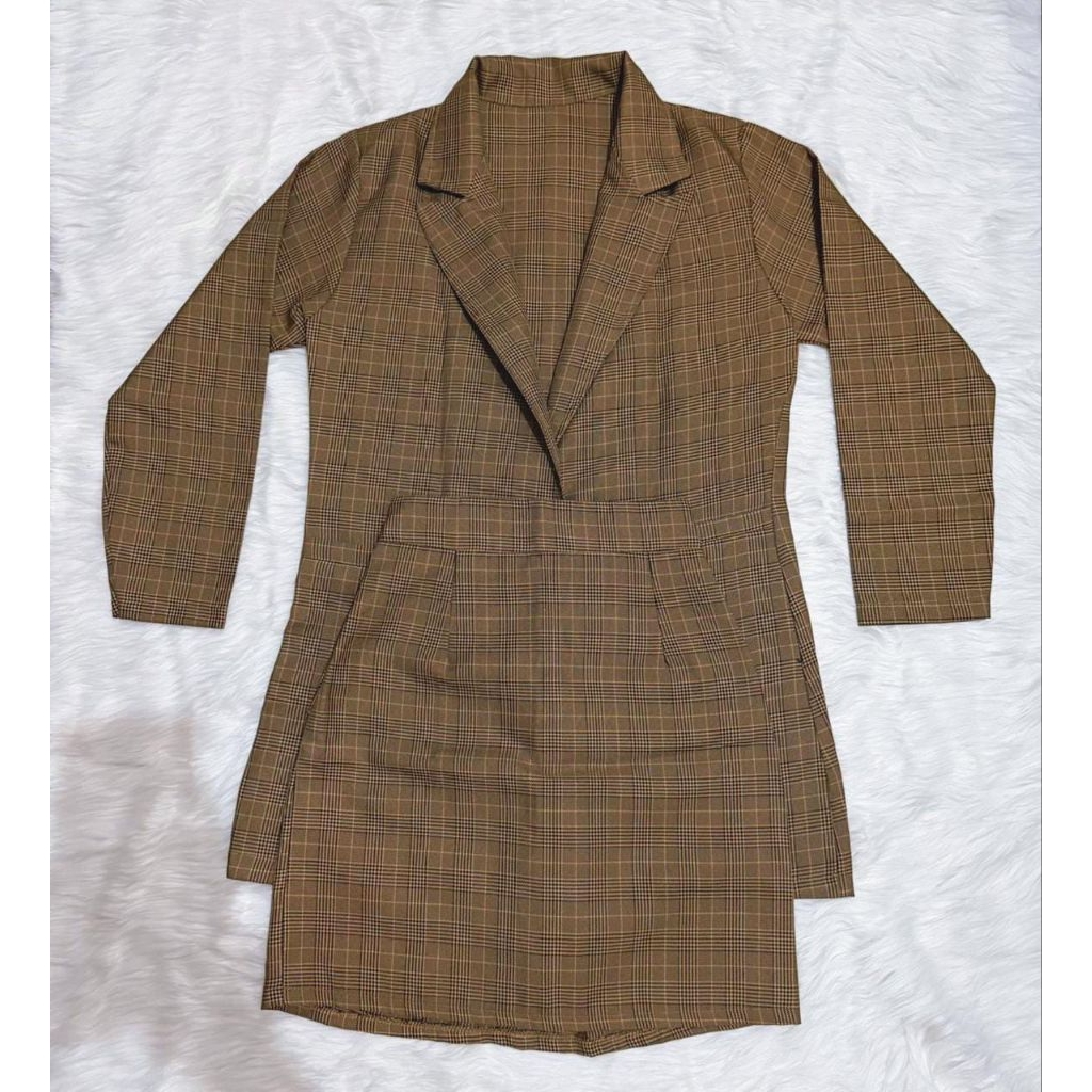 Premium One Set Blazer Wanita Rok Wanita Setelan Blazer Wanita Set Blazer Wanita One Set Blazer Rok 