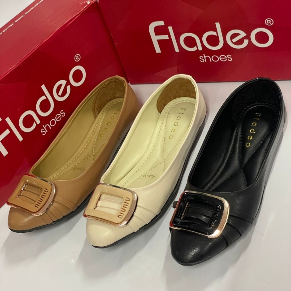 Flatshoes Wanita Terbaru Fladeo Q011 Grade Ori Berkualitas