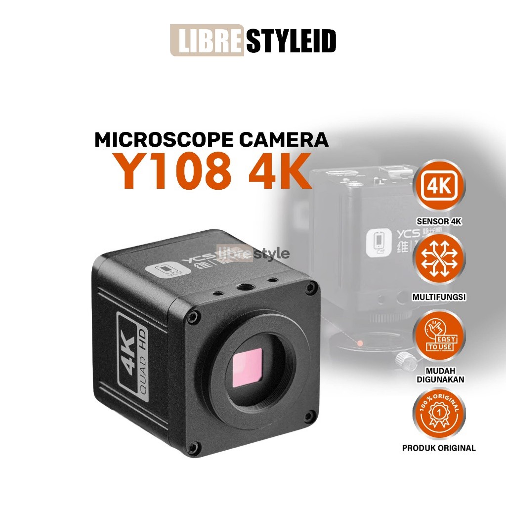 YCS-Y108 Kamera Mikroskop 4K HD USB untuk Servis PCB & HP
