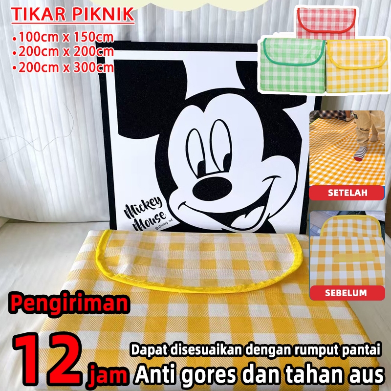 [COD] kain piknik tiker lipat piknik tiker piknik jumbo kain piknik aesthetic piknik perlengkapan pi