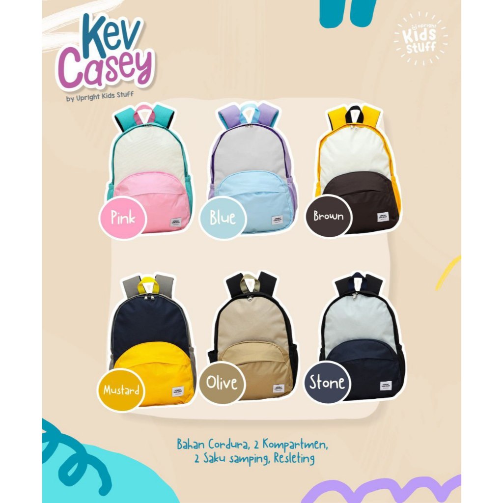 KEV CASEY BACKPACK  BY UPRIGHT KIDS STUFF