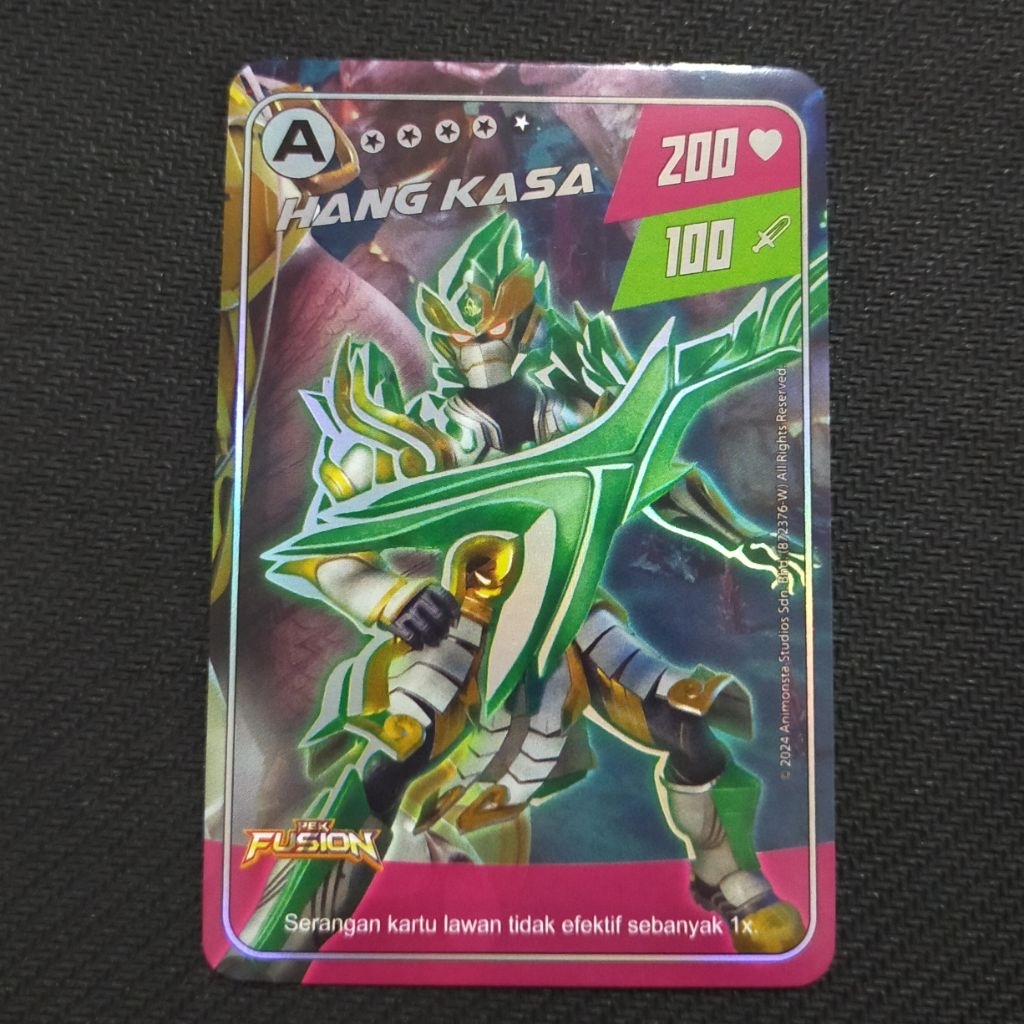 Boboiboy Monsta Galaxy Card Hang Kasa Dari Fusion (Silver)