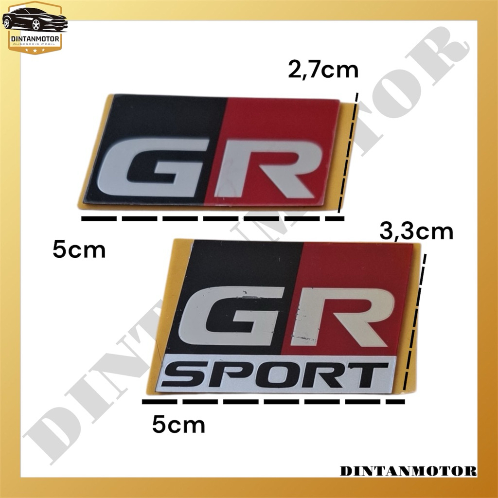 Emblem Gr SPORT GR EMBLEM tulisan bagasi gr sport logo lambang GR SPORT GR ORIGINAL
