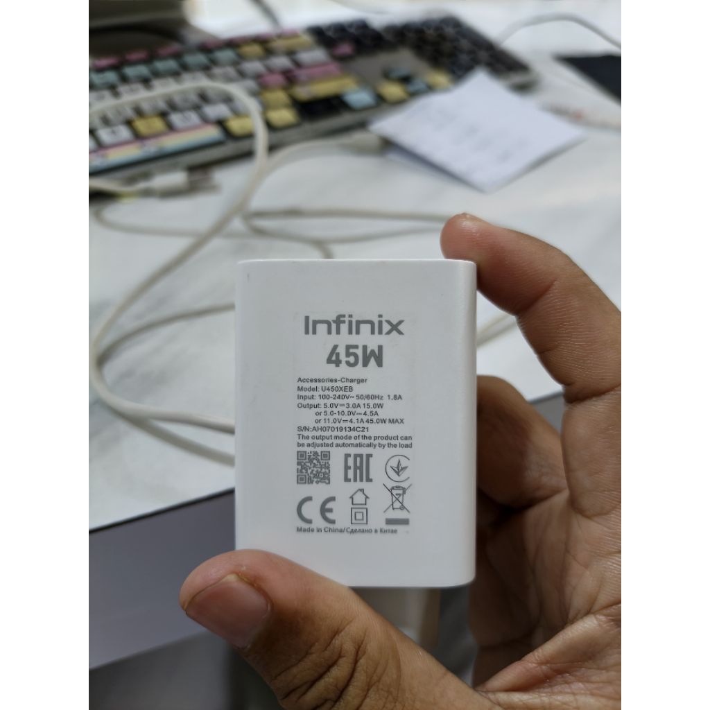 charger Infinix 45watt original