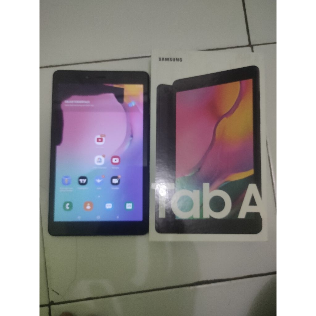 JUAL SAMSUNG TAB A 8.0 2019 SM-T295 RAM 2/32 ALL OPERATOR MINUS LCD TOMPEL