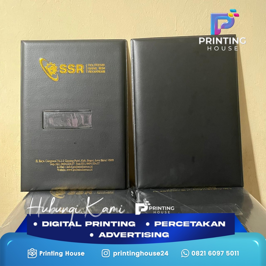 Map Ijazah Kulit + Mika / Map Sertifikat & Map Raport Kulit Custom Logo Kampus – Map Wisuda