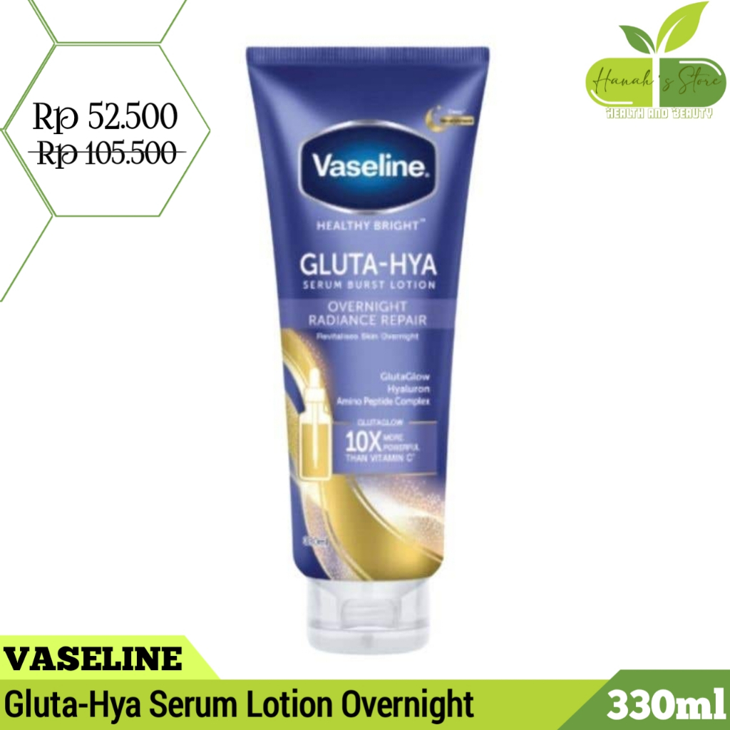 Vaseline Gluta-Hya Serum Lotion Overnight 330ml