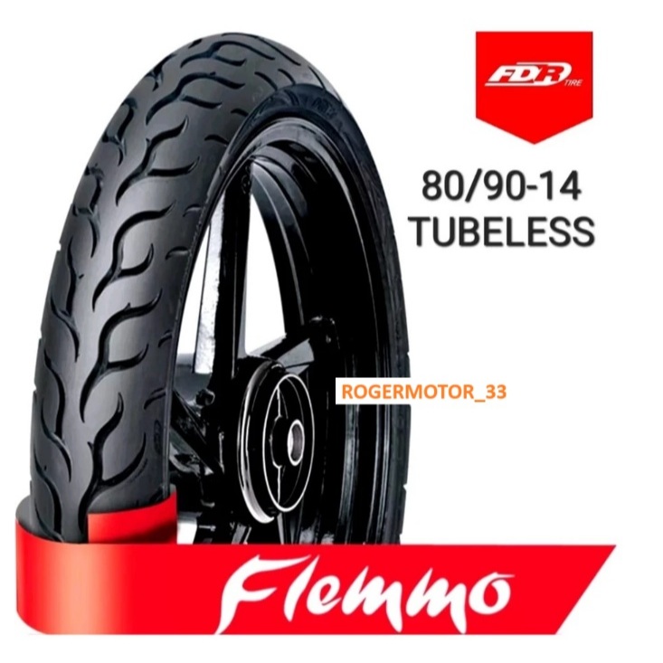 BAN LUAR FDR TUBELESS 80/90-14 FLEMMO FDR