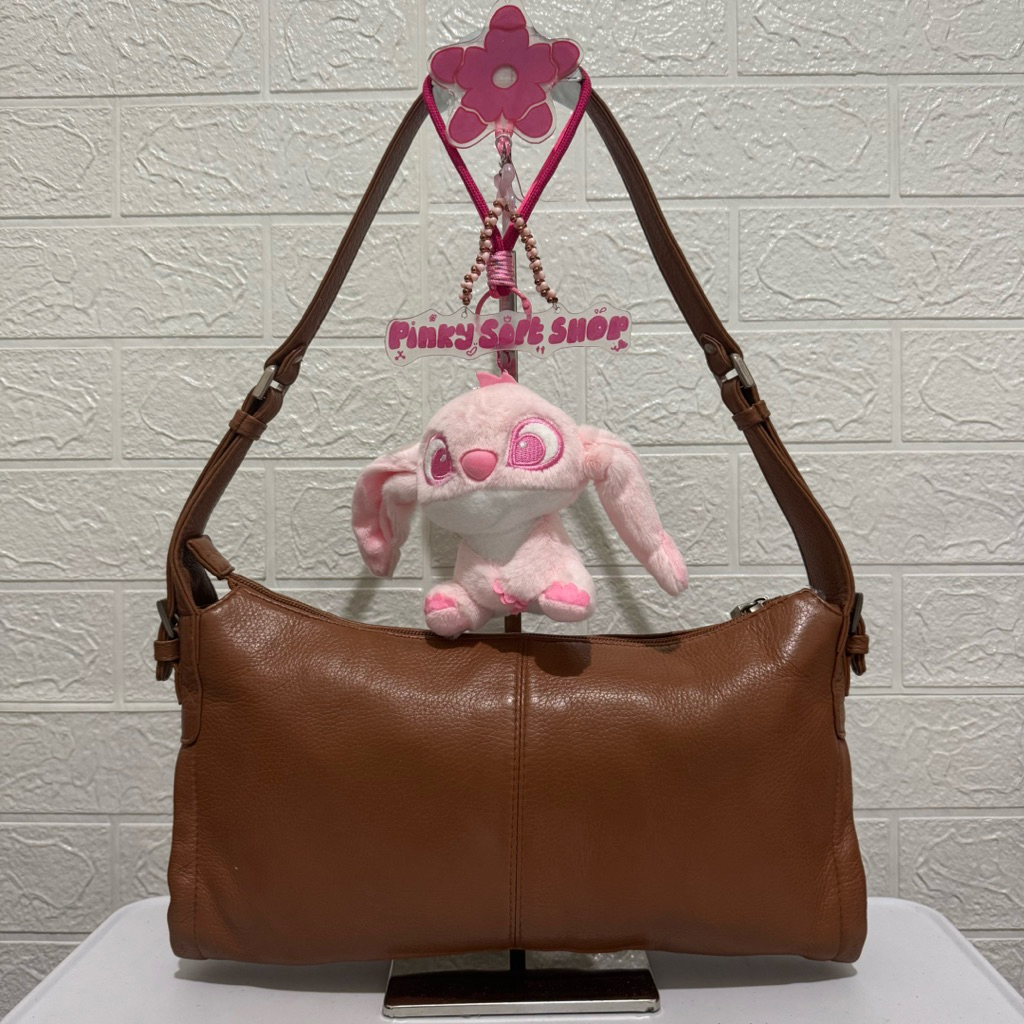 tas shoulder bag kulit asli. tas ketek kulit asli. tas scapa. prelop coklat