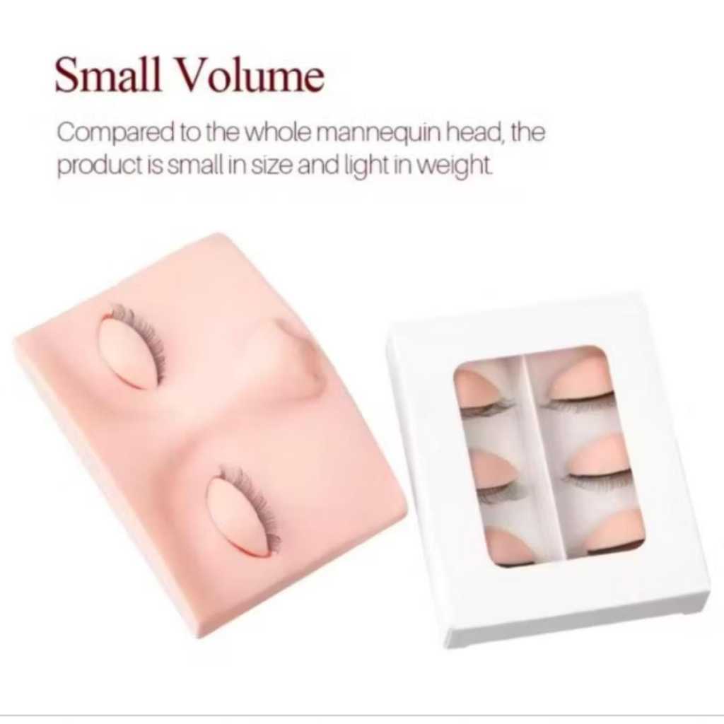 EYELASH MANNEQUIN SILICON LATIHAN MANEQUIN MANEKIN BULUMATA LATIHAN UNTUK LATIHAN EYELASH EXTENSION 